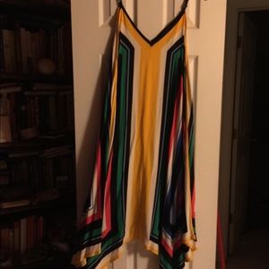 Multicolor striped dress